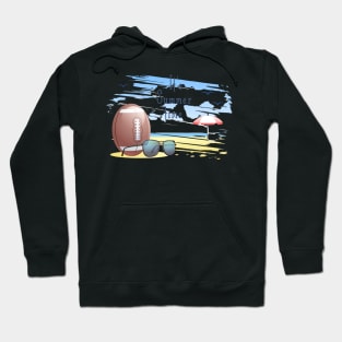 it' s  summer  time. sports  .american football Hoodie